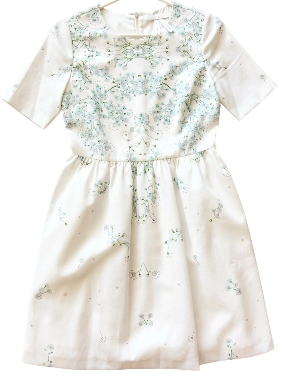 Women Floral Print White Dress